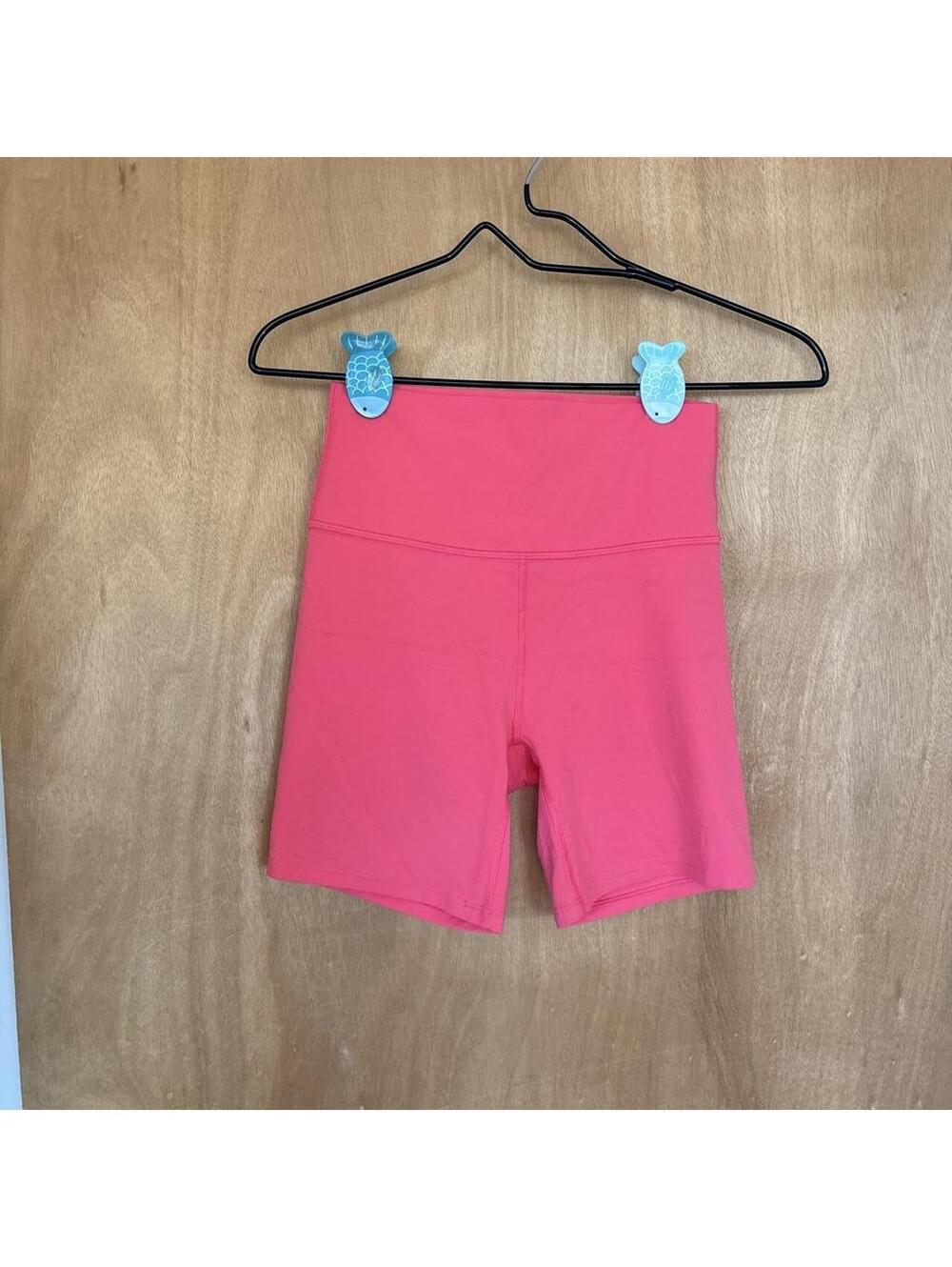 All in Motion Women's Pink High Waist Biker Shorts Size S